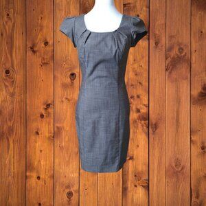 Iz Byer Juniors Size 5 Short Sleeve Career Classic Brown Sheath Dress Office